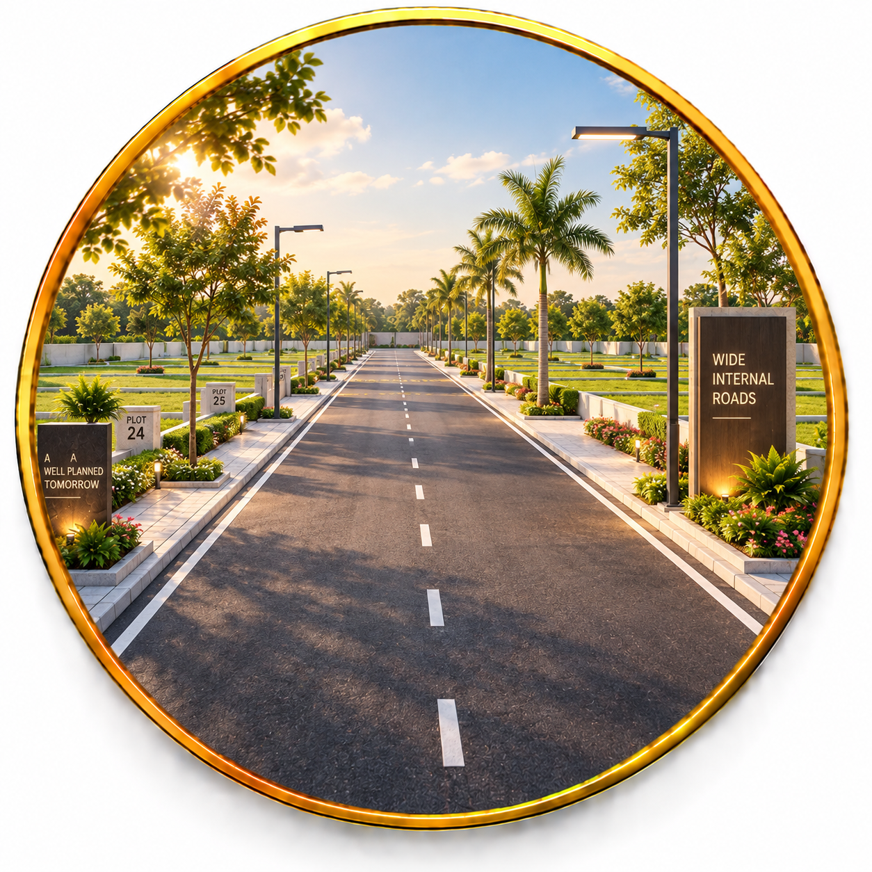 Wide Internal Road